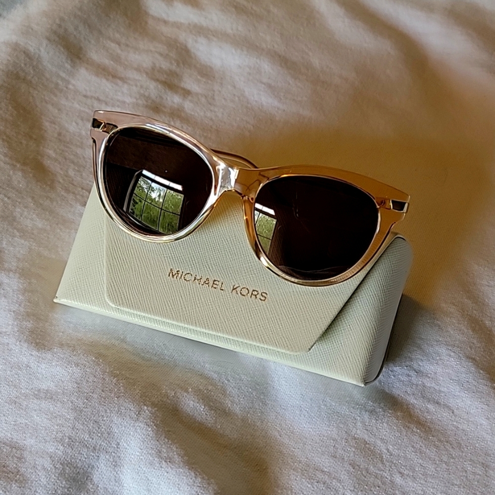 Michael Kors light pink sunglasses